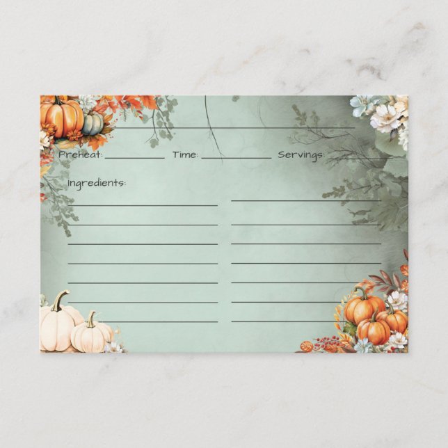 Gourdegous Recipe-kort Tilläggskort (Framsida)