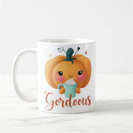 "Gourdgeous Pumpkin Coffee Mugg - Cute Fall Autumn