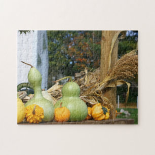 Gourds Maj Stalks Farm Ställthöst Pussel