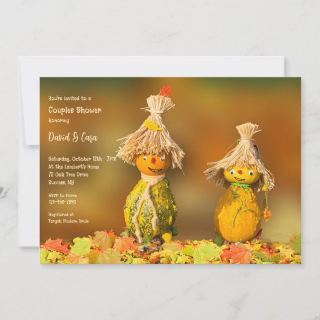Gourds Par Shower Inbjudningar (Framsida)