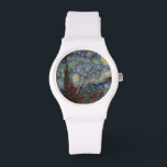 Gourdy Natt Starry Fine Art Spoof Armbandsur<br><div class="desc">Gourdy Natt Starry Fine Art Spoof är en akrylmålning efter en bra av berömd. Den ikoniska bilden består av en decoupage av frukt och grönsaker. Idealisk väggkonst och dekor för veganmat älskare, veganrestauranger och vegetariska materier. Konsten skildrade byn Saint-Rémy-de-Provence precis före soluppgången. En pikresk som är belägen nedanför backe är...</div>