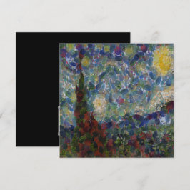 Gourdy Natt Starry Fine Art Spoof Inbjudningar