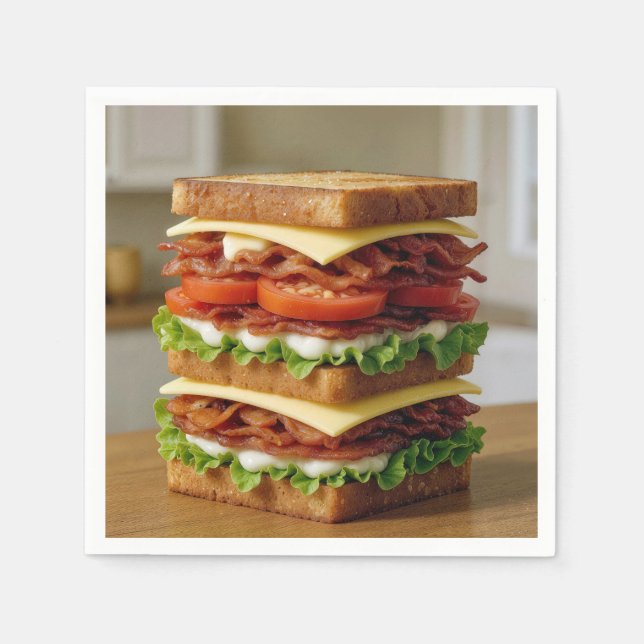 Gourmet B.L.T.-smörgås Pappersservett (Framsidan)