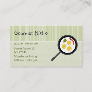 Gourmet- bistrovisitkort visitkort