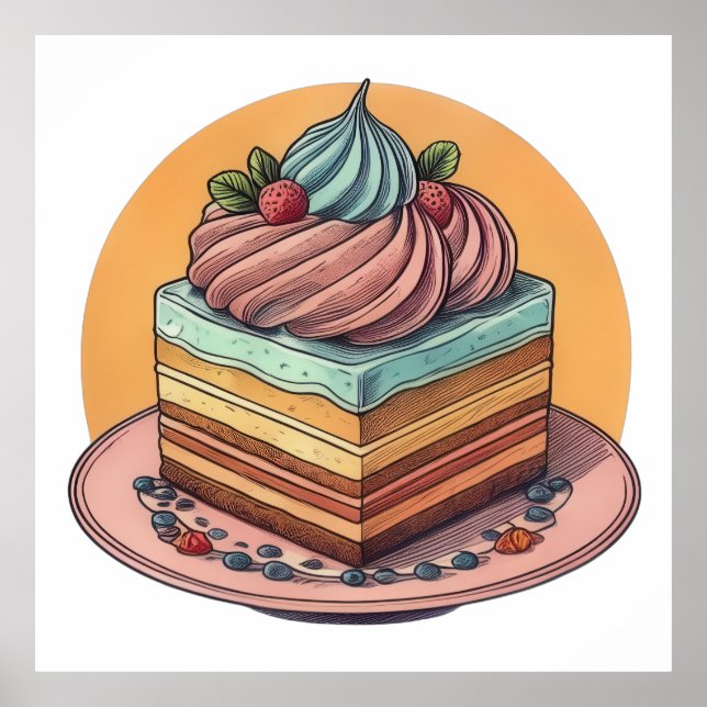 Gourmet Cake Poster (Framsidan)