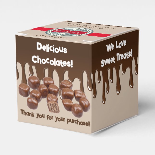 Gourmet Candy Favor Box Presentaskar (Framsidan Sidan)