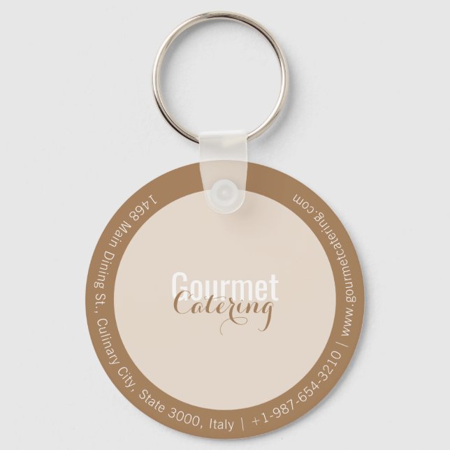 Gourmet Catering Keychain Nyckelring (Framsida)