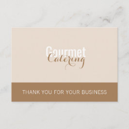 Gourmet Catering Paket-inmatningskort Tilläggskort
