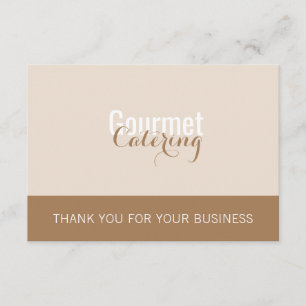 Gourmet Catering Paket-inmatningskort Tilläggskort