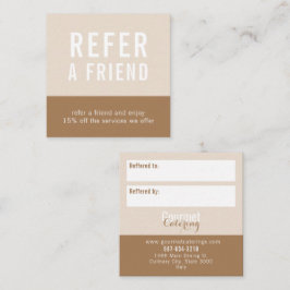 Gourmet Catering Square Referral Card