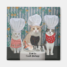 Gourmet Chef Cats/Kattunge Magnet