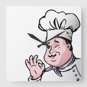 GOURMET CHEF FYRKANTIG KLOCKA
