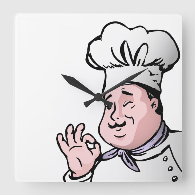 GOURMET CHEF FYRKANTIG KLOCKA (Framsida)