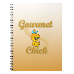 Gourmet Chick Anteckningsbok Med Spiral