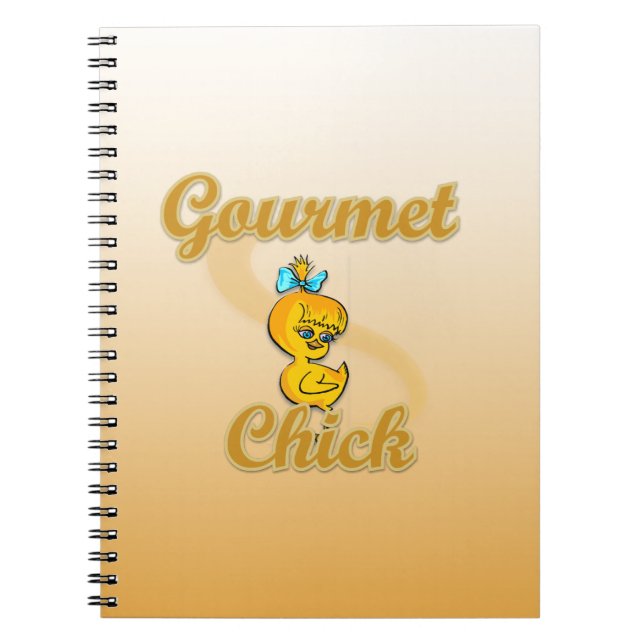 Gourmet Chick Anteckningsbok Med Spiral (Framsidan)