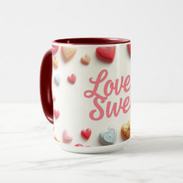 Gourmet Chocolate Valentine "Love Is Sweet" Mugg