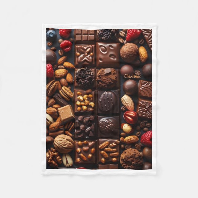 Gourmet choklad och nötter filt (Framsidan)