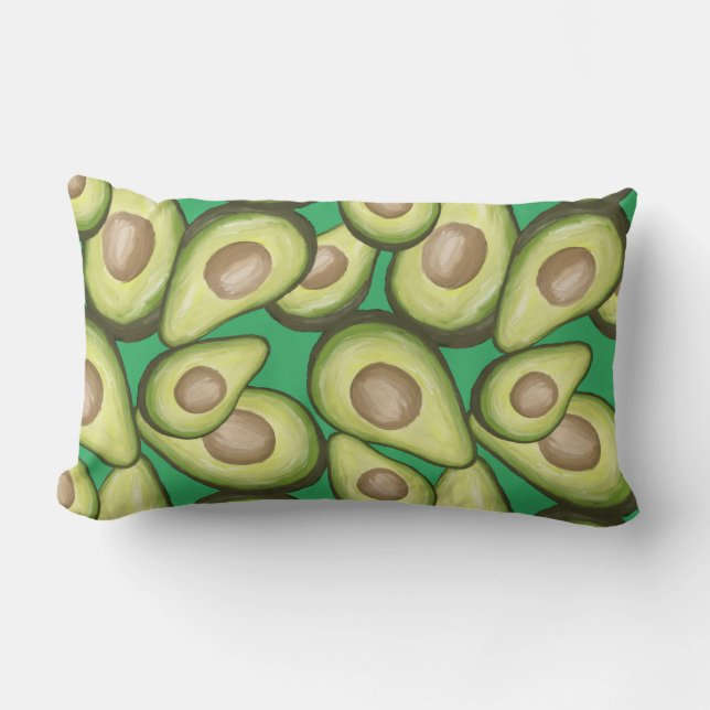 Gourmet Fresh Clian Avacados Lumbarkudde (Framsida)