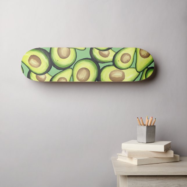 Gourmet Fresh Clian Avacados Mini Skateboard Bräda 18,5 Cm (Väggkonst (Horz))