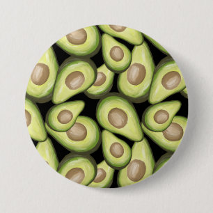 Gourmet Fresh klipp Vegan Avocado Mönster Knapp