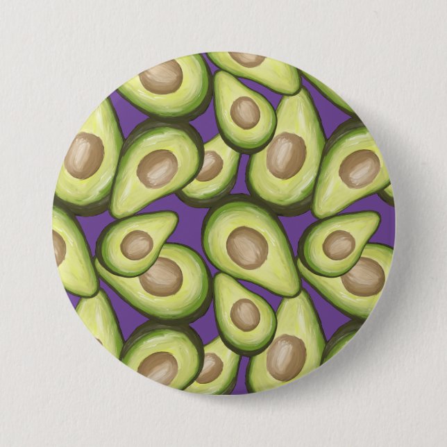 Gourmet Fresh klipp Vegan Avocado Mönster Knapp (Framsida)