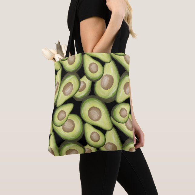 Gourmet Fresh klipp Vegan Avocado Mönster Tygkasse (Närbild)