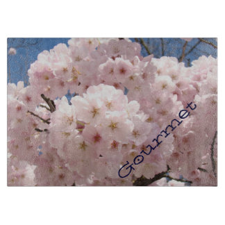 Gourmet glasskärbräda Rosa Träd Blommar