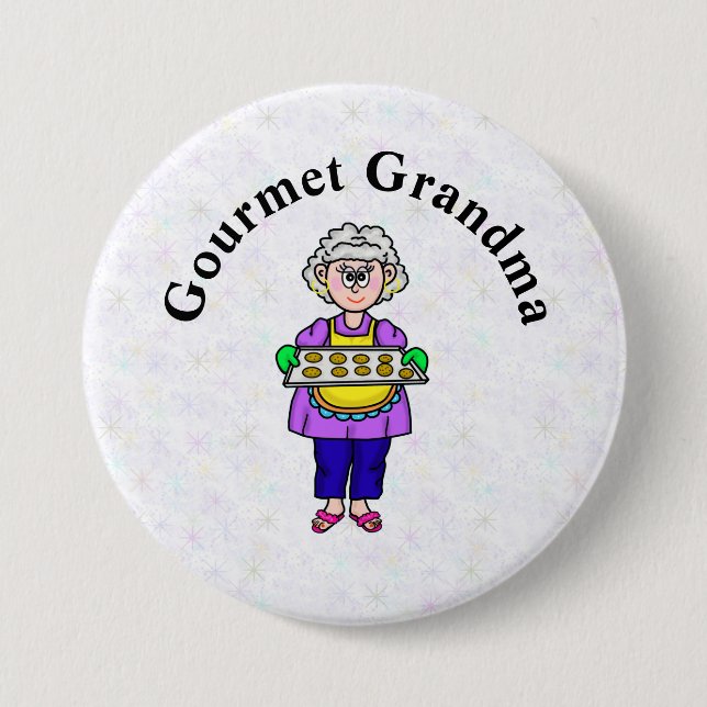 Gourmet Grandma Button Knapp (Framsida)