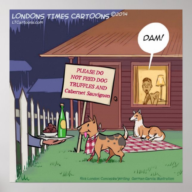 Gourmet Hundar Funny Poster (Framsidan)