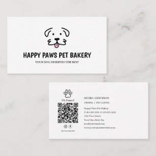 Gourmet hundgodis bageri QR-kod Visitkort