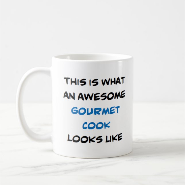 Gourmet-kock, fantastisk kaffemugg (Vänster)