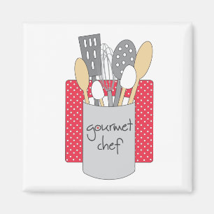 Gourmet- kockkökmagnet magnet