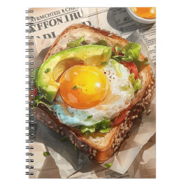 Gourmet Open Ansikte: en elegant frukost Anteckningsbok