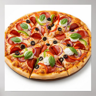 Gourmet Pizza Poster