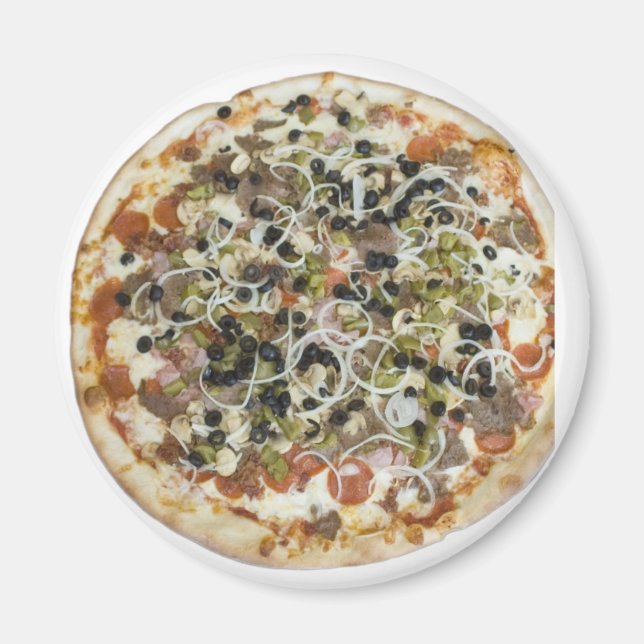 Gourmet Supreme Pizza Magnet (Framsidan)