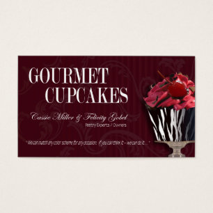"Gourmet- utsmyckade efterrätter för muffins" -, Visitkort