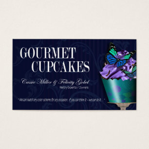"Gourmet- utsmyckade efterrätter för muffins" -, Visitkort