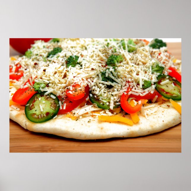 Gourmet Veggie Pizza Poster (Framsidan)
