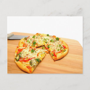 Gourmet Veggie Pizza Vykort