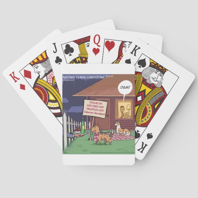 Gourmethundar Roligt Spel Kort (Baksidan)