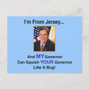 Gov. Chris Christie Postcard Vykort