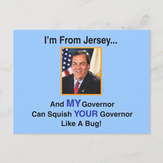 Gov. Chris Christie Postcard Vykort (Framsida)