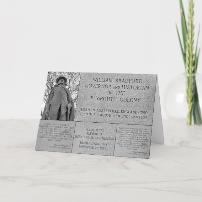 Gov William Bradford collage Kort (Framsida)