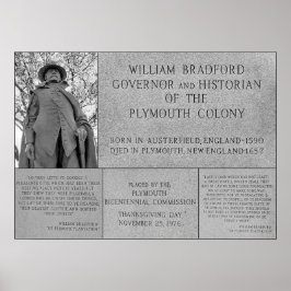 Gov William Bradford collage - poster