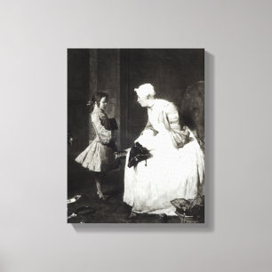 Governessen, 1739 canvastryck