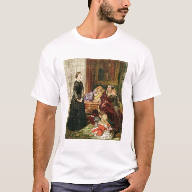 Governessen, 1860 (olja på kanfas) tee (Framsida)