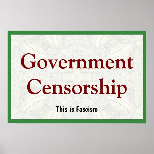 Government Censorship Poster (Framsidan)