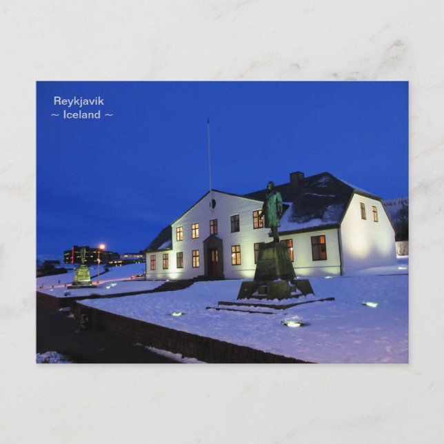 Government House ~ Reykjavik, Islandet Vykort (Framsida)