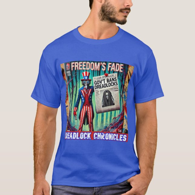 GOV'T BANS DREADS - DREADLOCK CHRONICLES ISSUE 14 T SHIRT (Framsida)