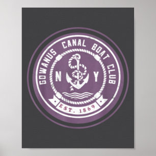 Gowanus C Båtklubb Roligt Brooklyn New York Så Poster